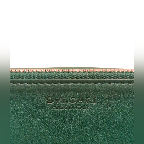 BVLGARI Calfskin Leather Long Vintage Wallet - Picture 9 of 15